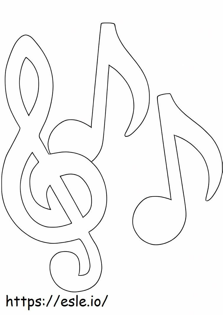 Perfect Musical Note coloring page
