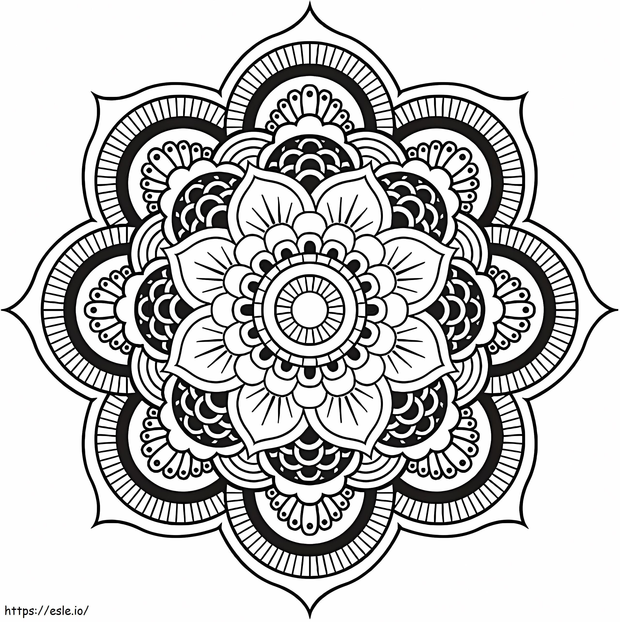 Coloriage Mandala génial à imprimer dessin