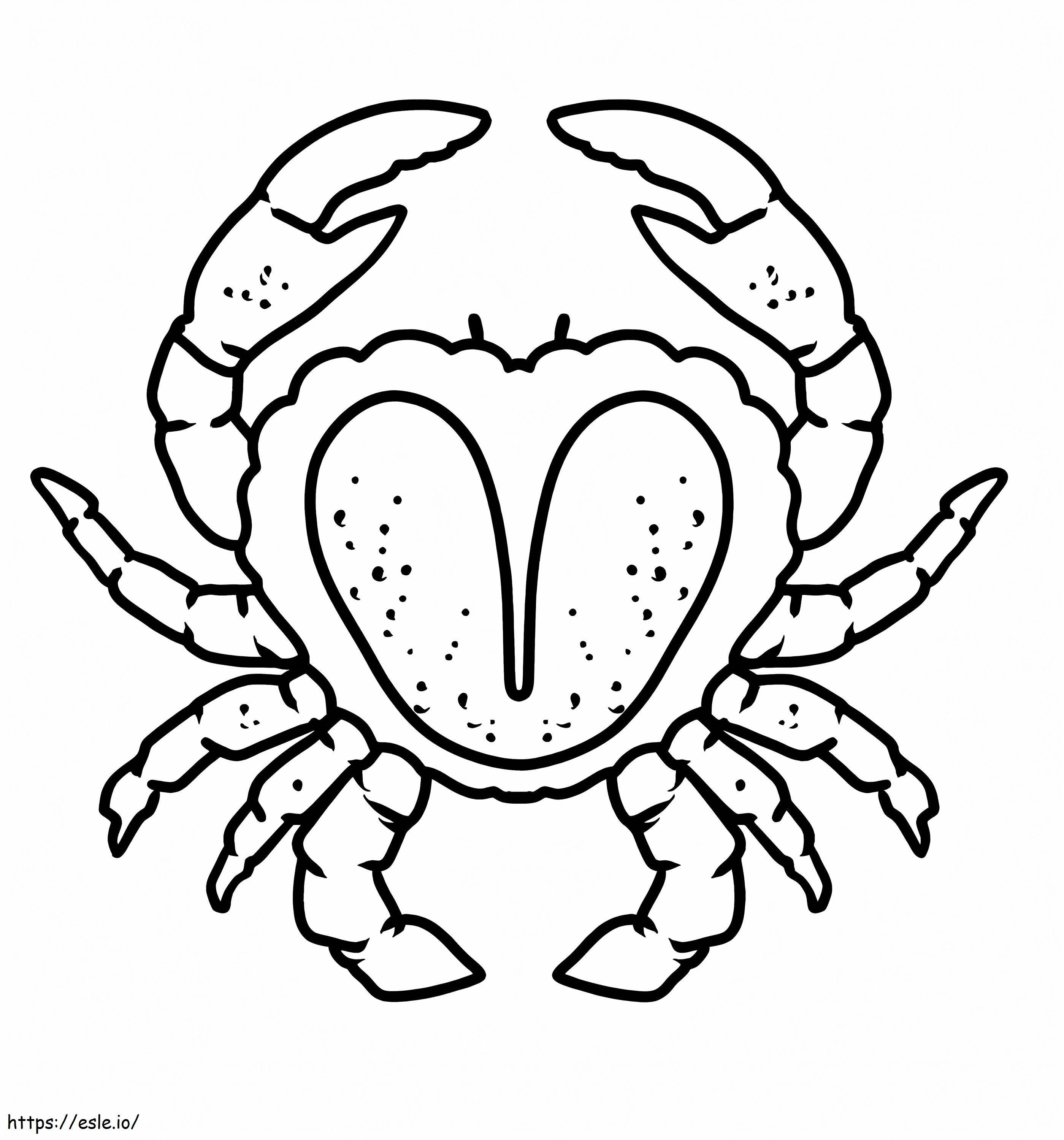 Amazing Crab coloring page
