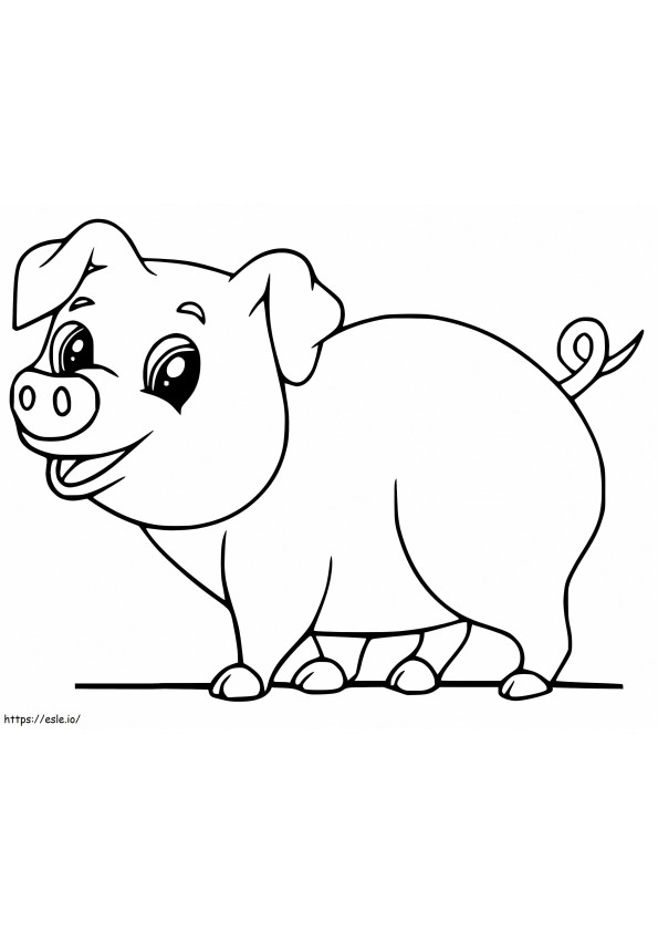 Baby Pig 4 coloring page