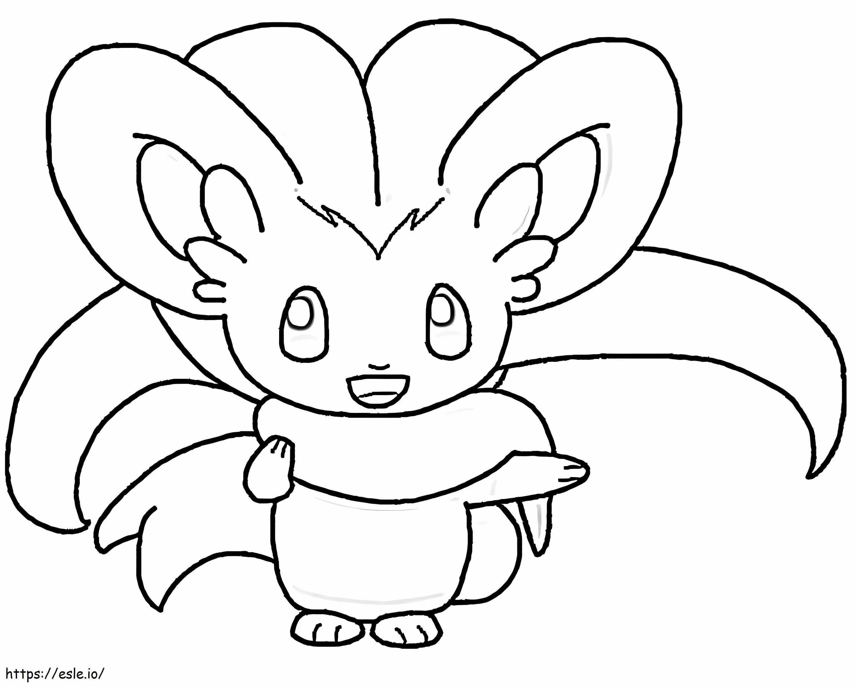Cute Cinccino Pokemon coloring page