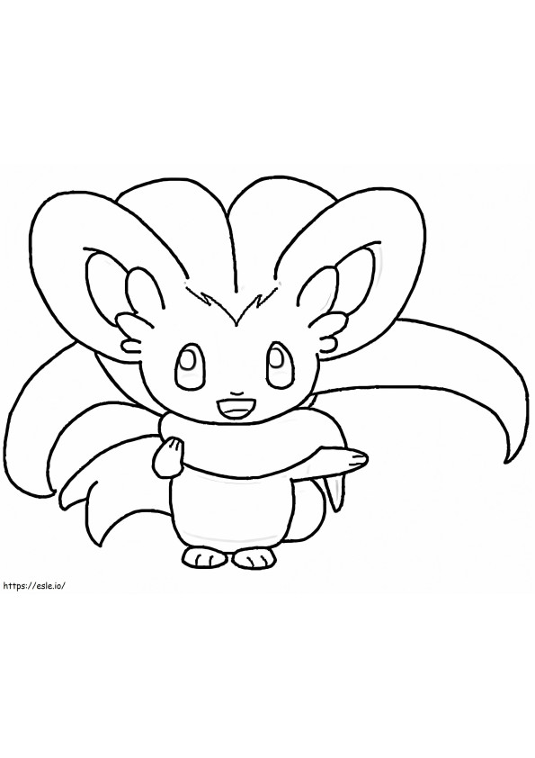 Drăguț Pokemon Cinccino de colorat