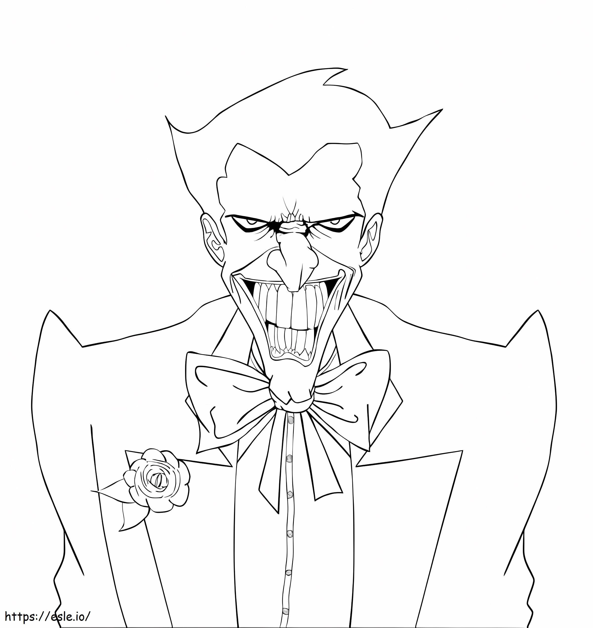 Joker Face Funny coloring page