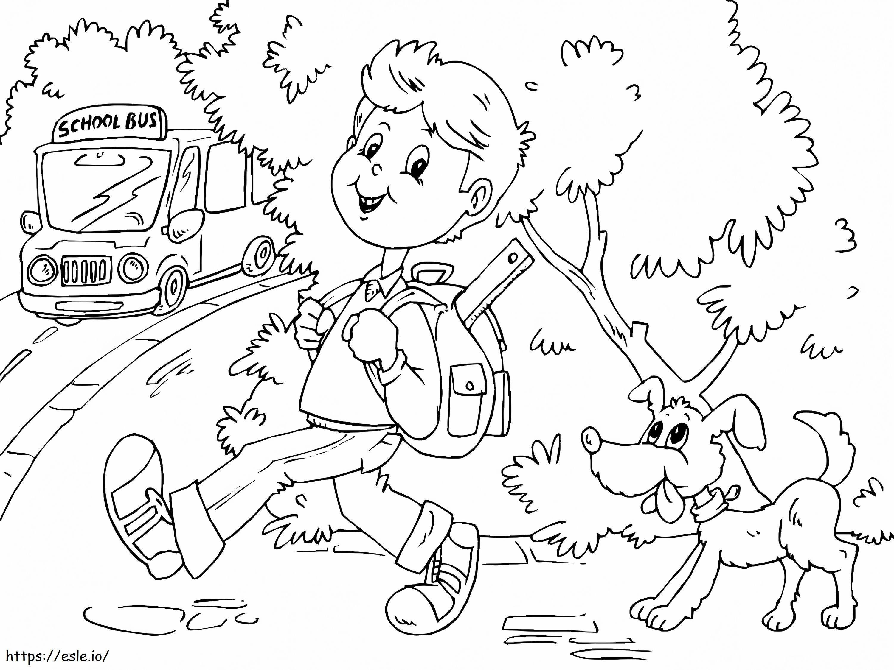 Catchtheschoolbusa4 coloring page