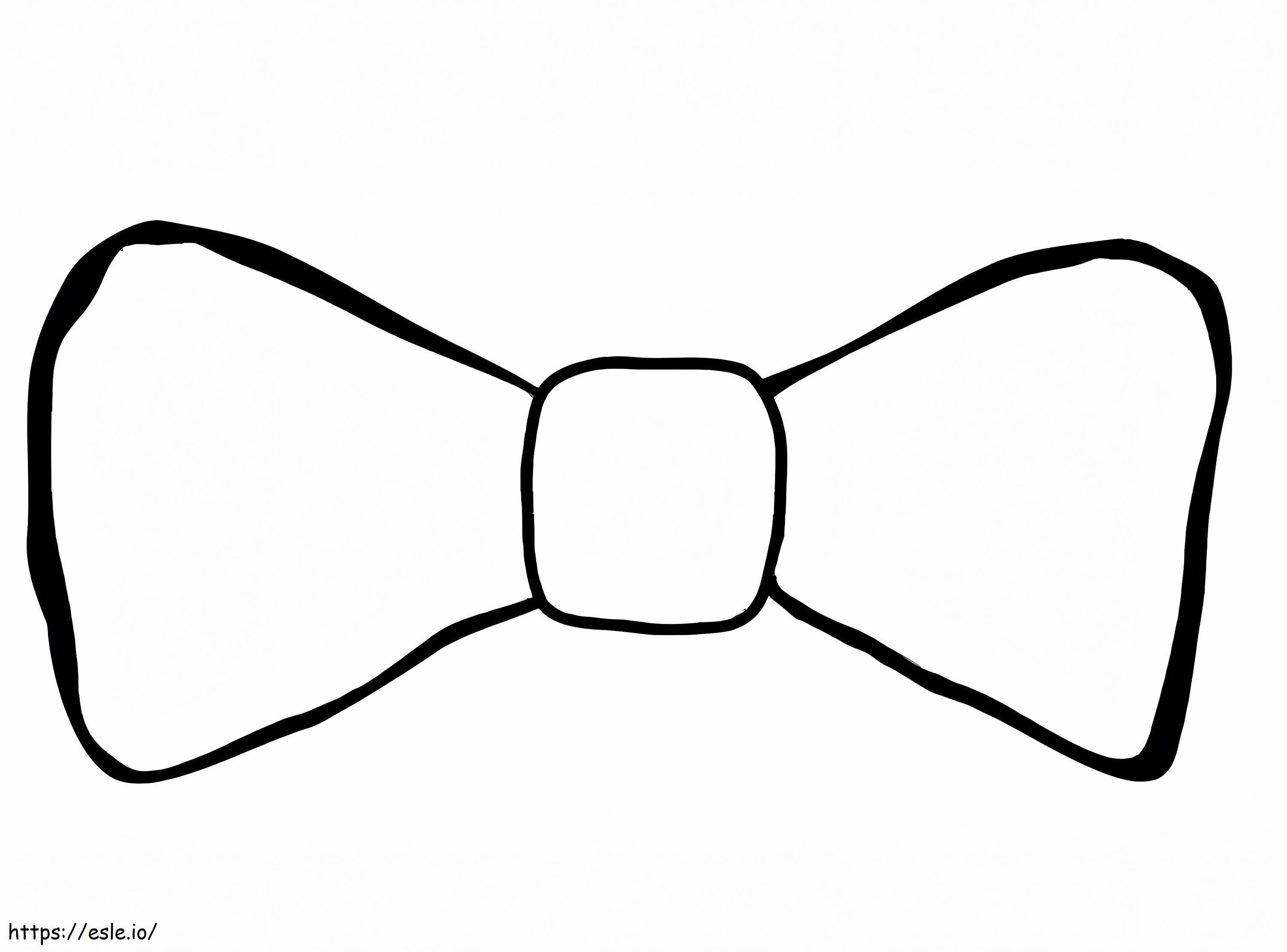 Simple Bow coloring page