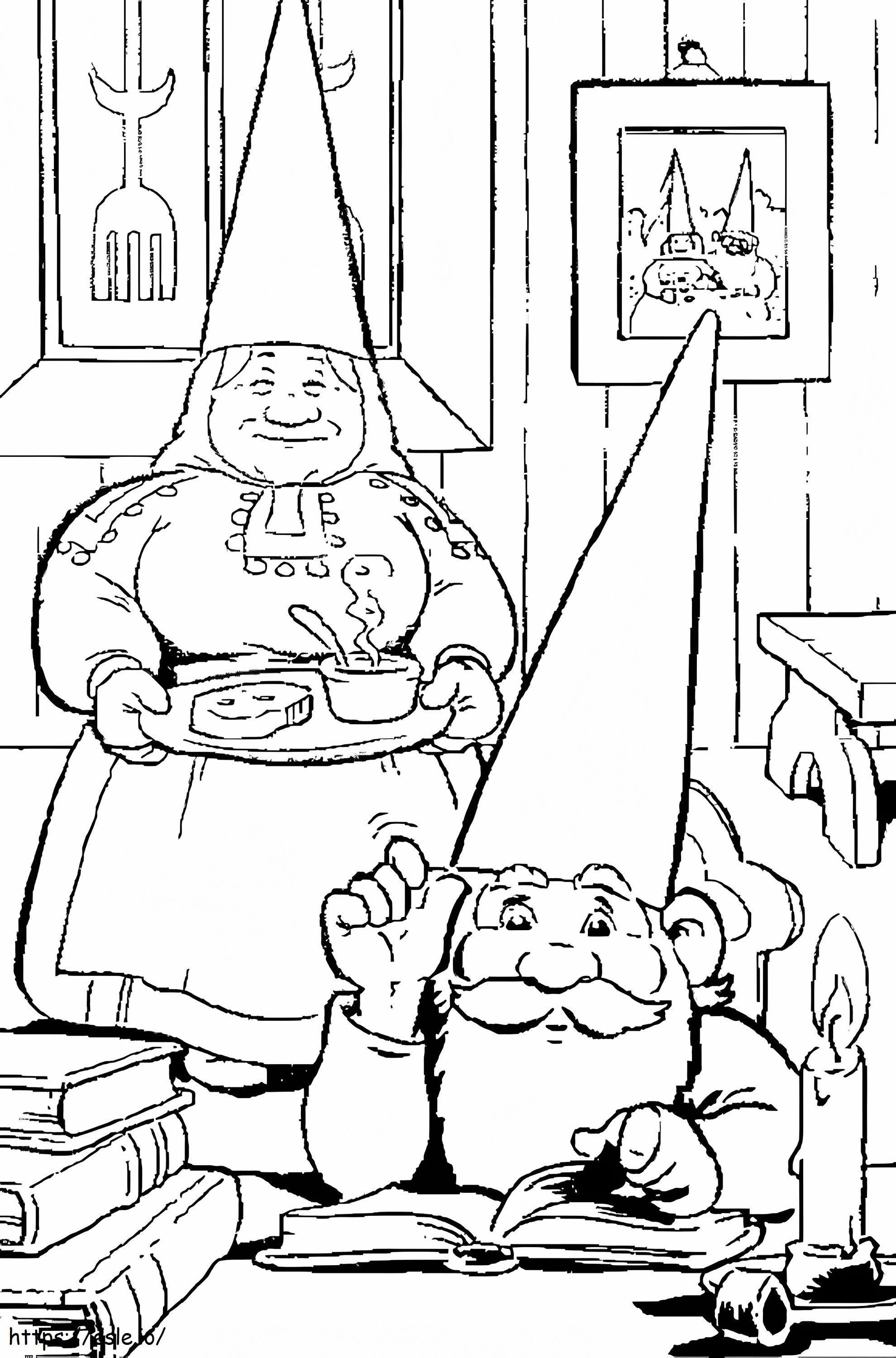 David The Gnome 5 coloring page