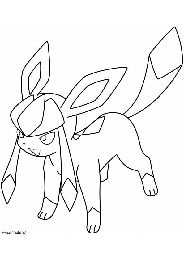 Glaceon 1 coloring page