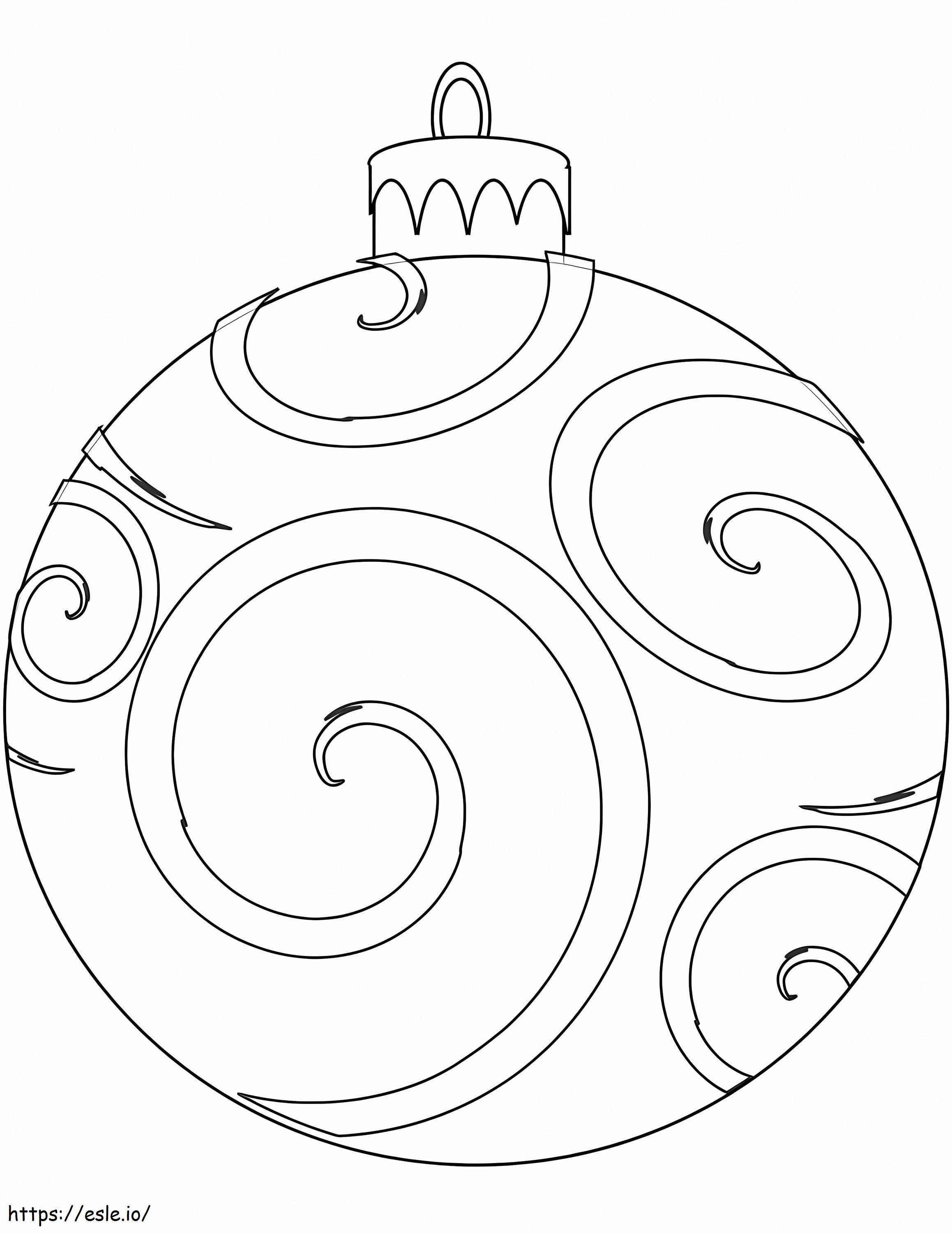 Holiday Ornament coloring page