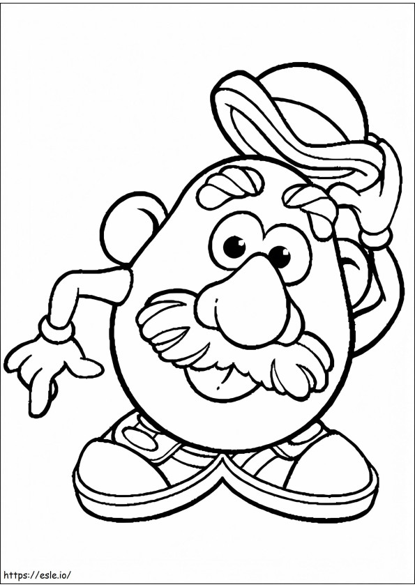 Free Mr. Potato Head coloring page
