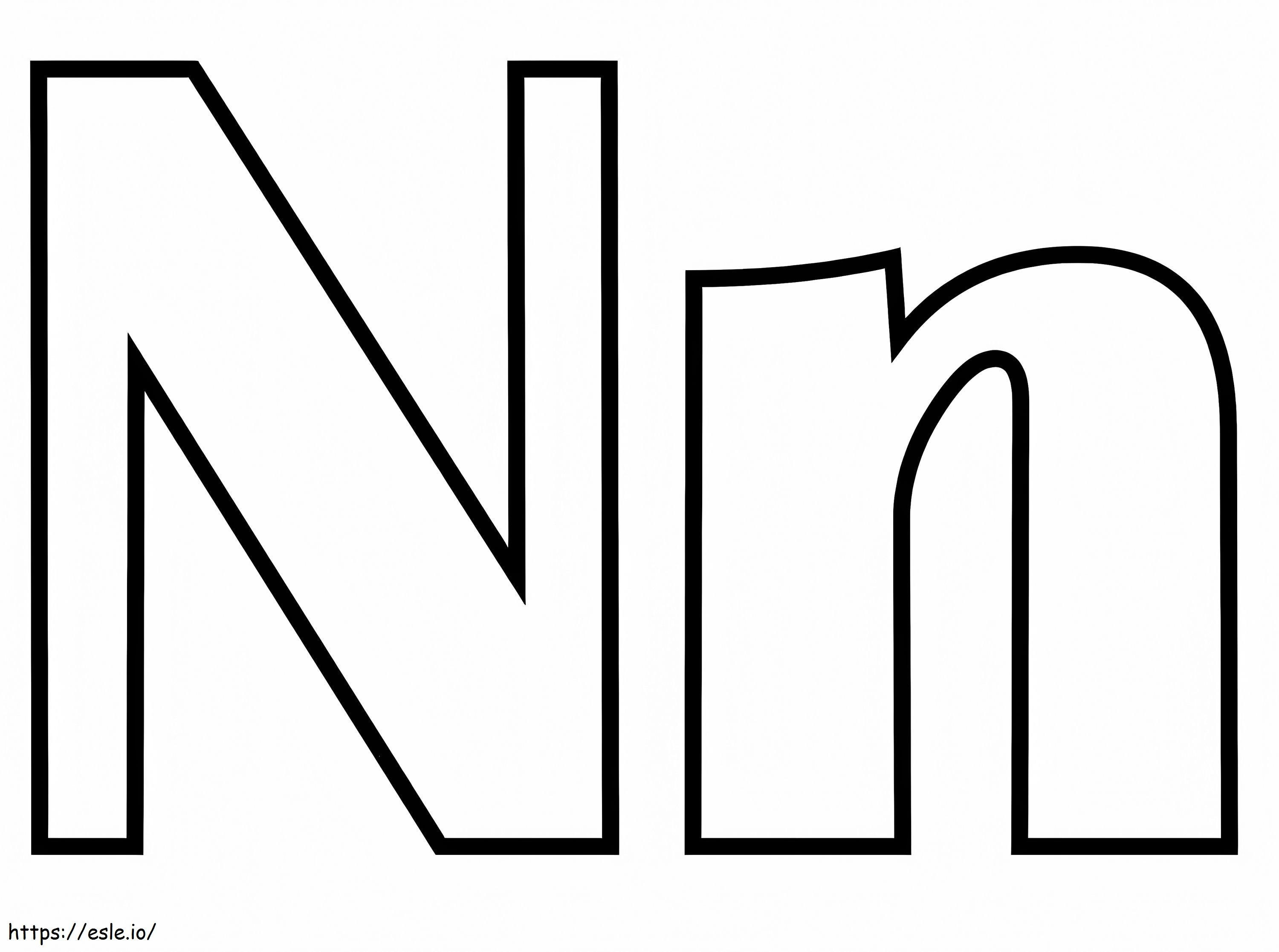 N betű 3 kifestő