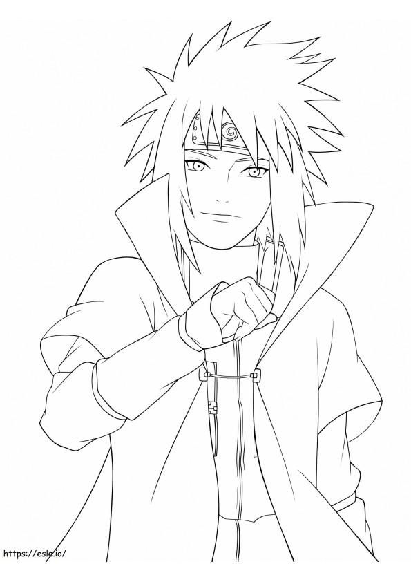 Minato Smiling coloring page