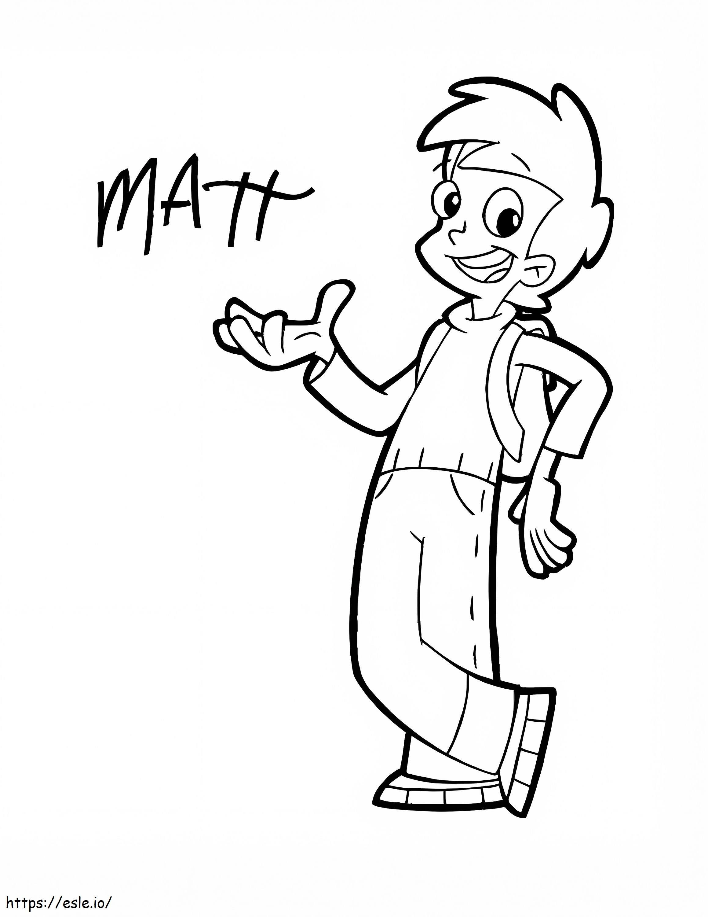 Matt The Cyberchase coloring page