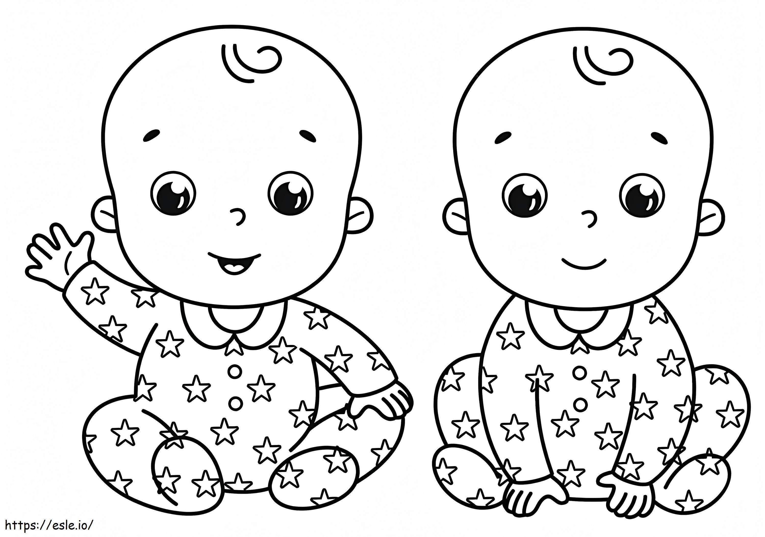 Babies Boy coloring page