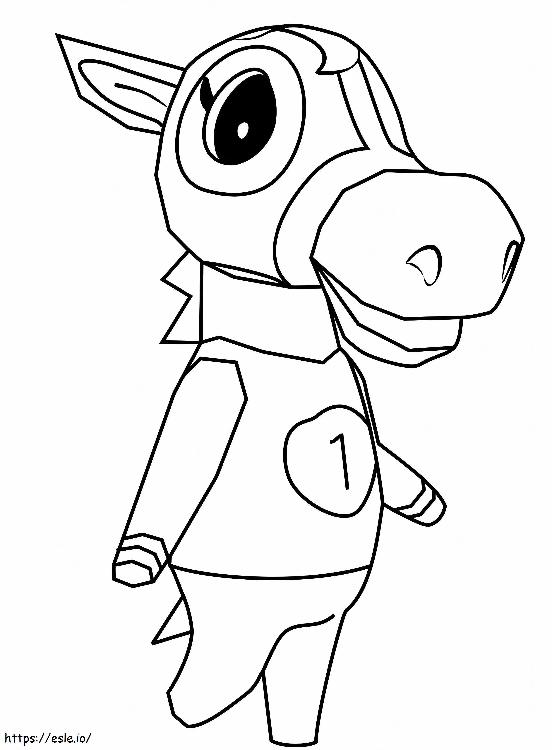 Victoria From Animal Crossing coloring page