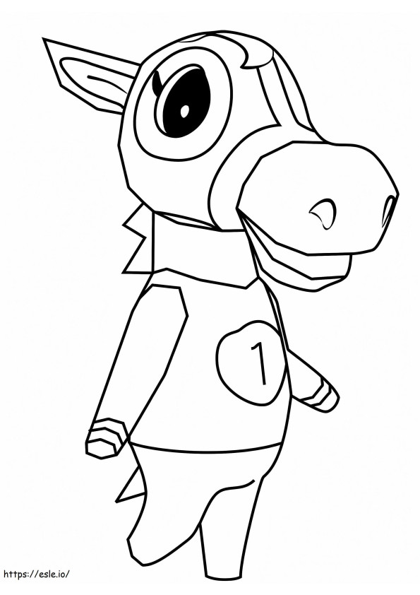 Victoria From Animal Crossing coloring page