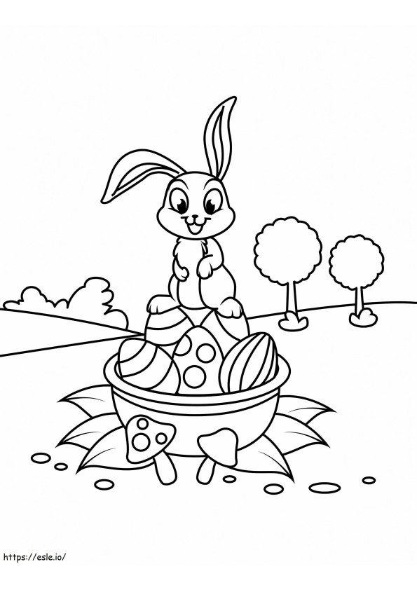yumurtalı paskalya tavşanı boyama