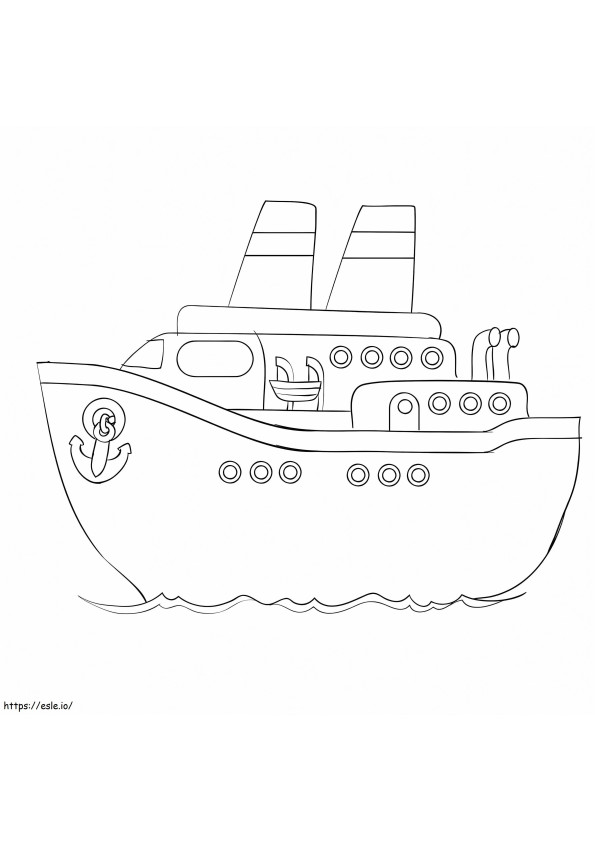 Skizze eines Kreuzfahrtschiffes ausmalbilder
