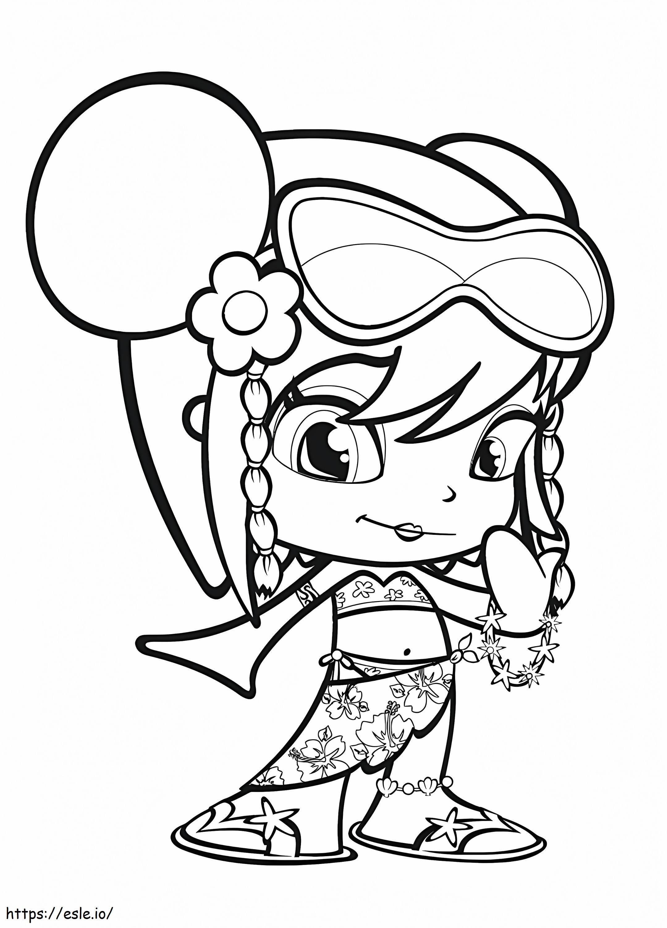 Pretty Pinypon coloring page