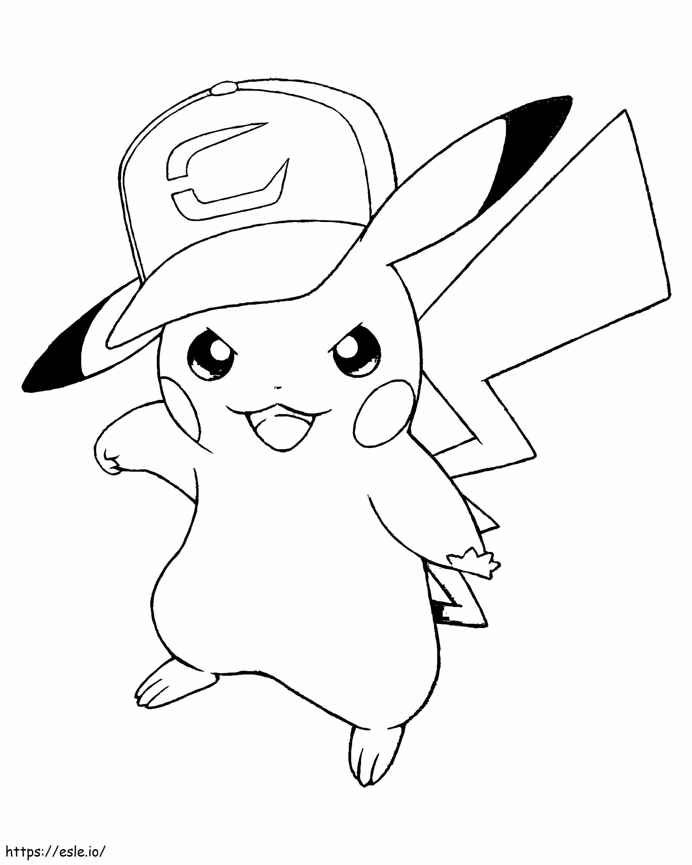 Great Pikachu coloring page