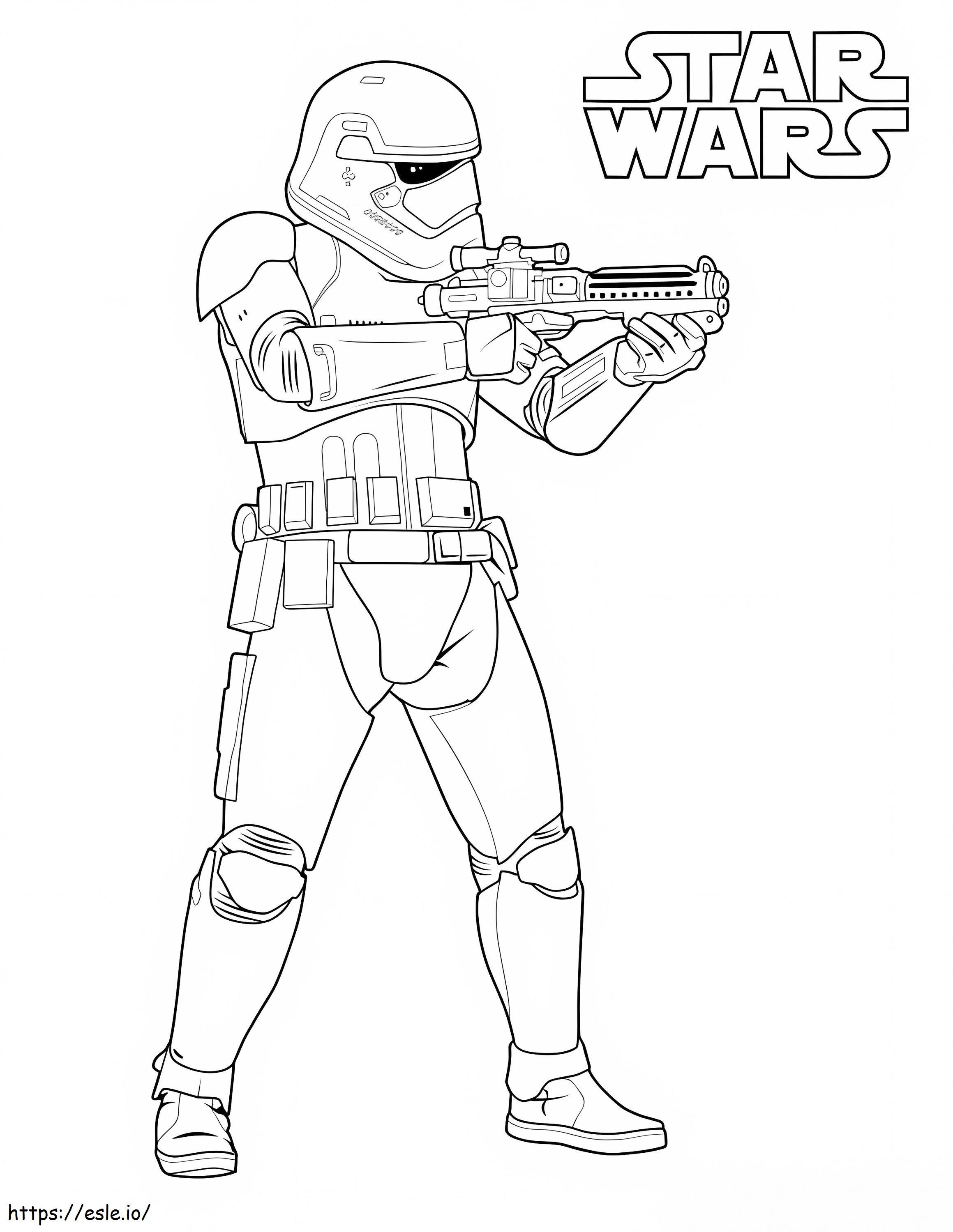 Guerra nas Estrelas Stormtrooper para colorir