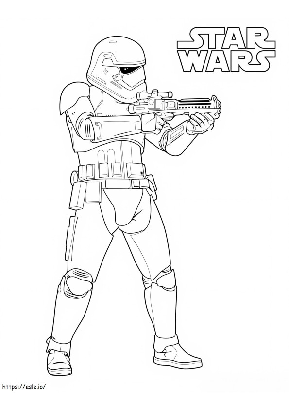 Guerra nas Estrelas Stormtrooper para colorir