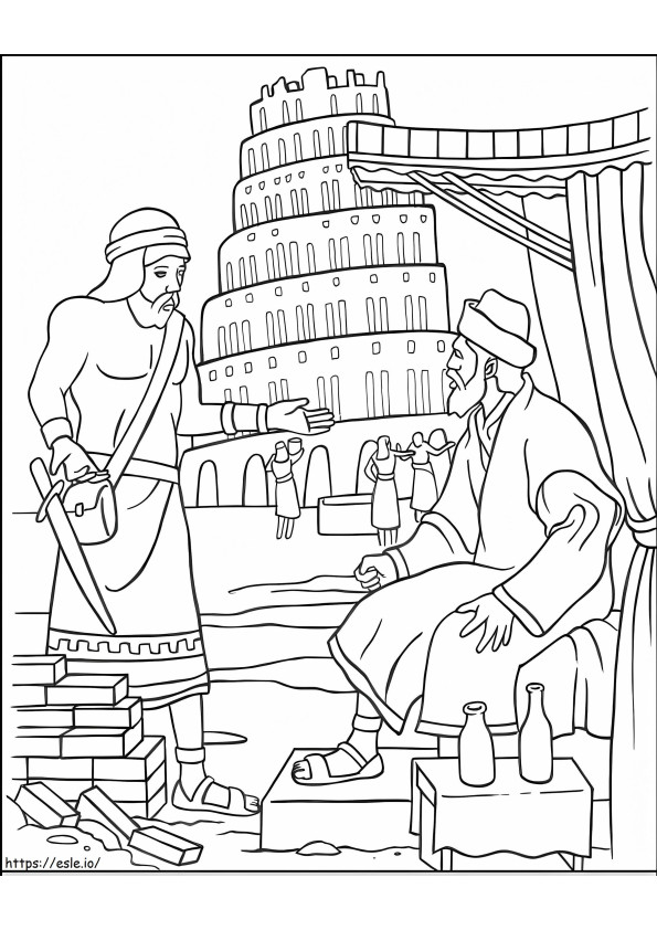Menara Babel 4 Gambar Mewarnai