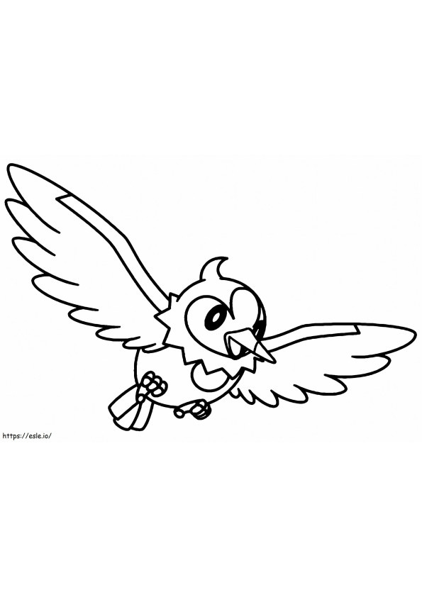 Printable Starly coloring page