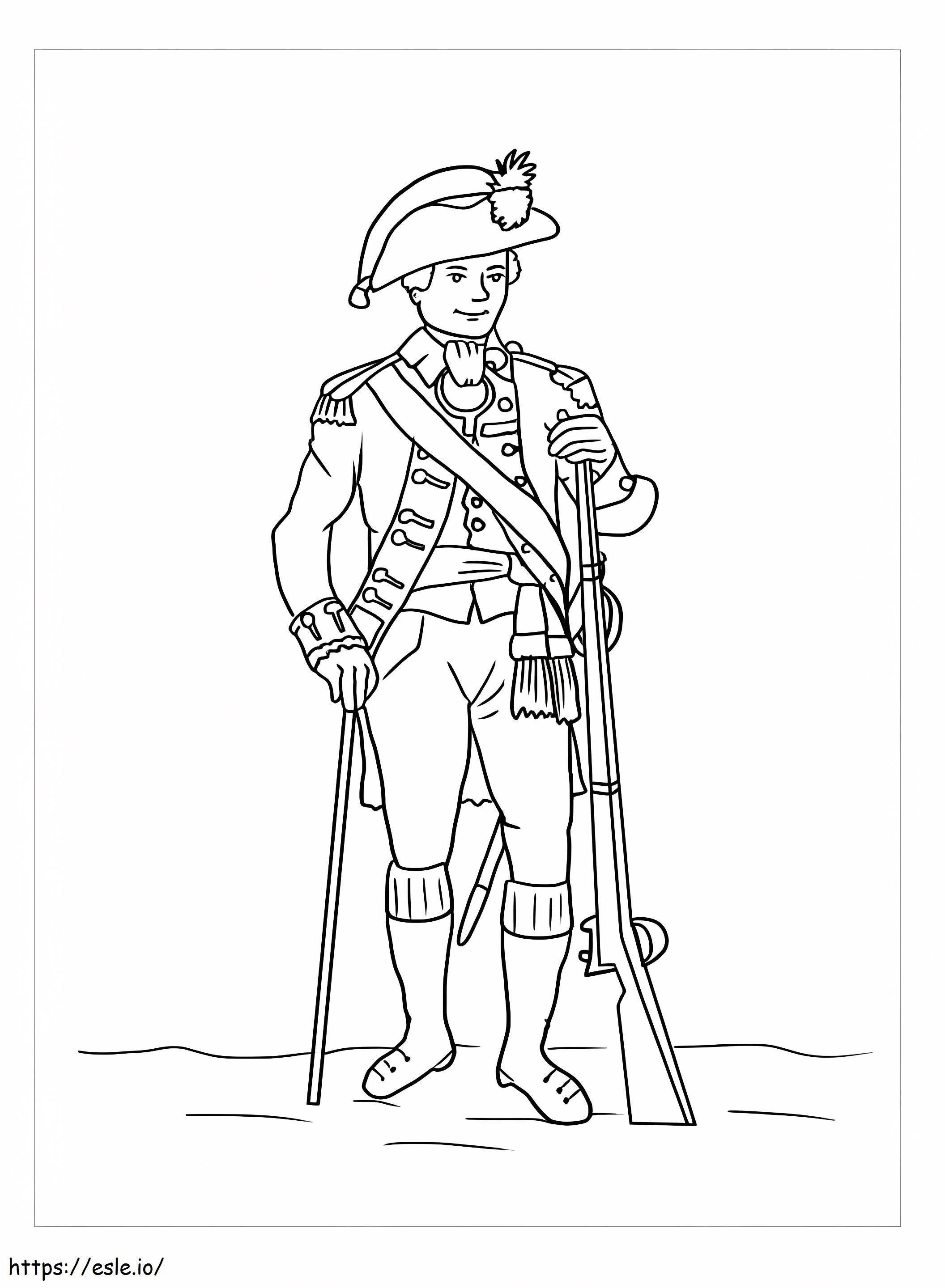 Amazing Soldier coloring page