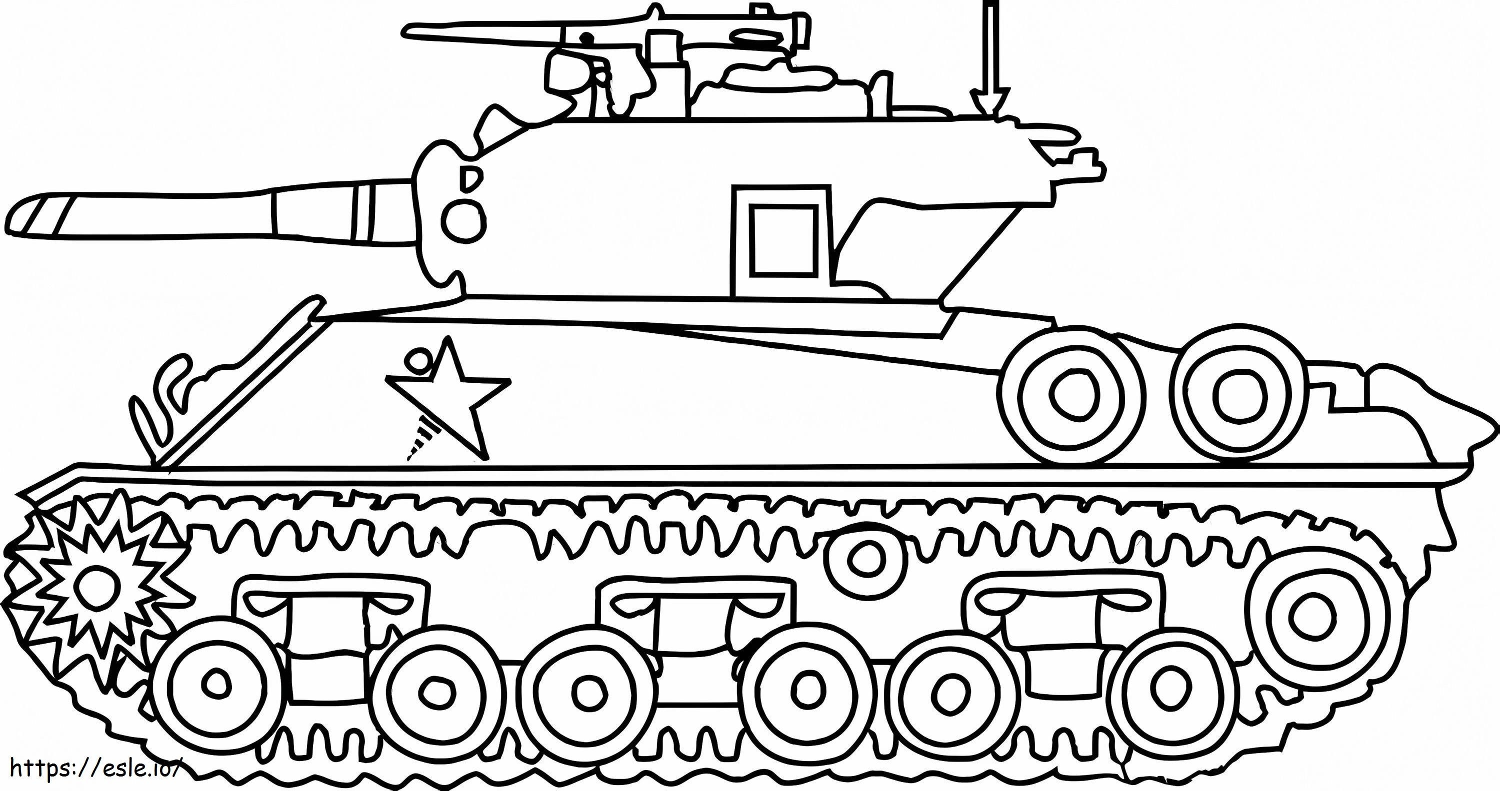 Vietnamin tankki värityskuva