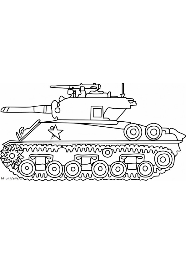 Vietnam-tank kleurplaat