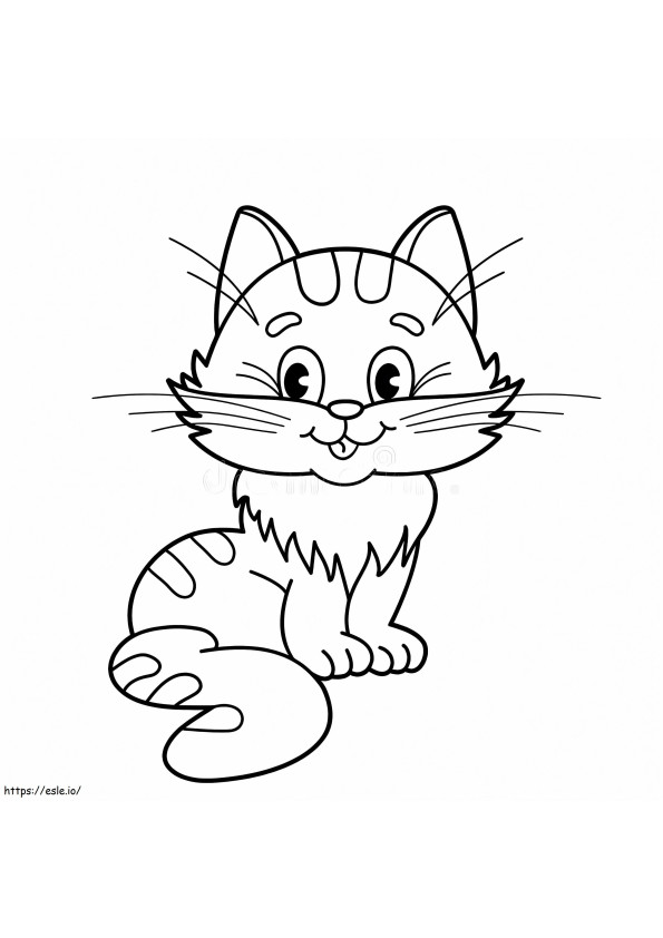 Coloriage Bon chat à imprimer dessin