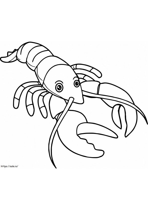 Printable Lobster coloring page