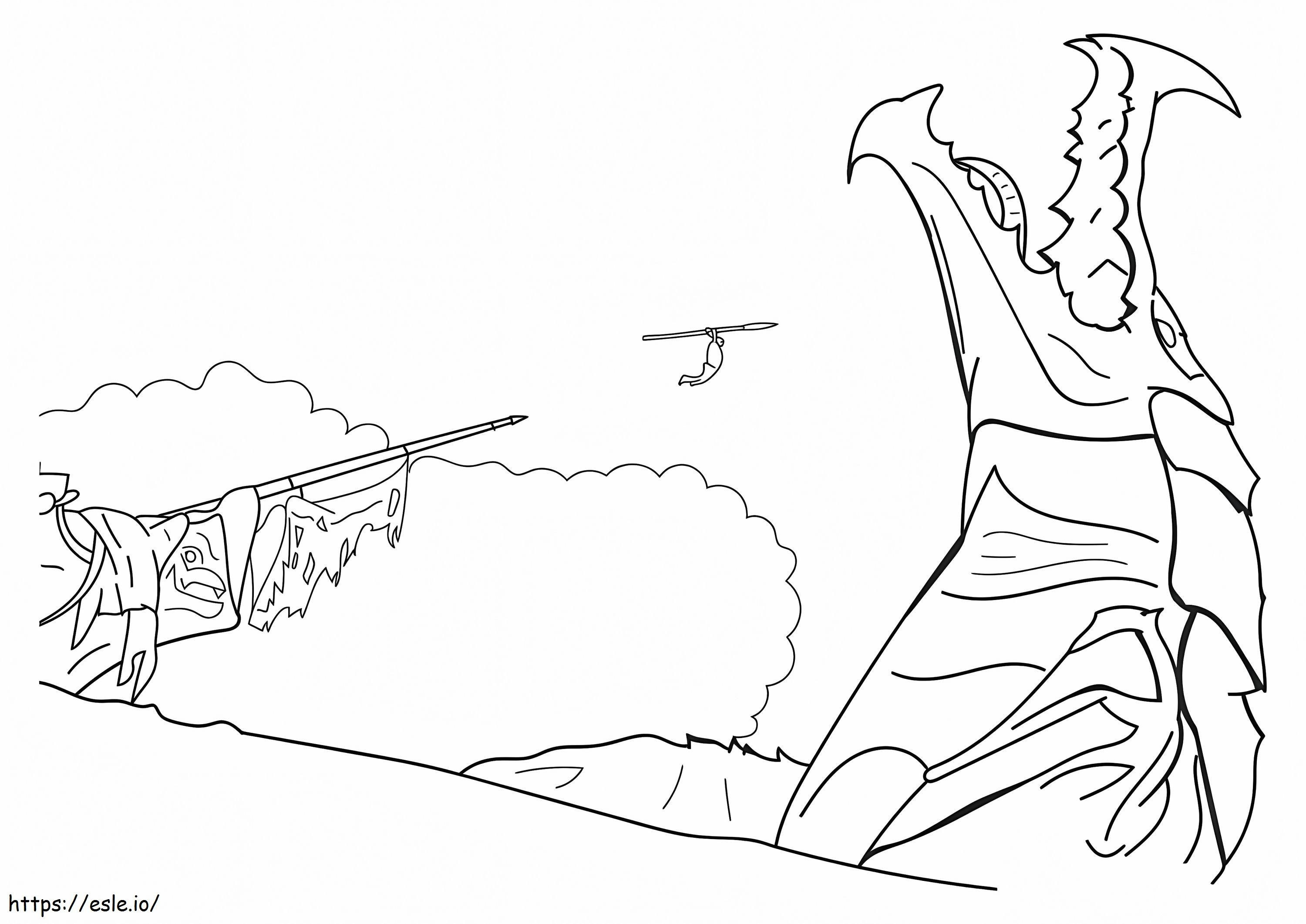 Netflix The Sea Beast coloring page