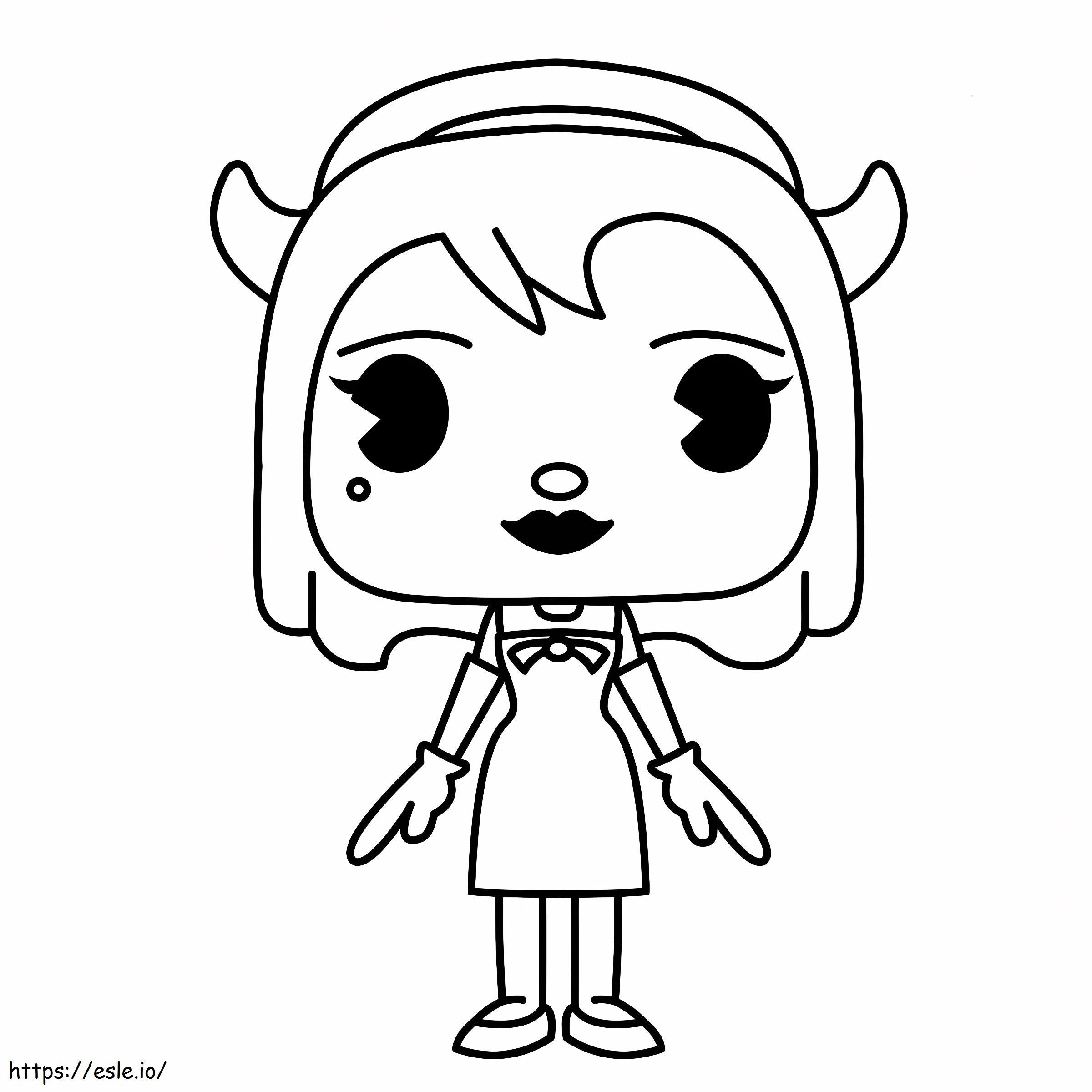 238 Letsdrawkids How To Draw Alice Angel Line coloring page