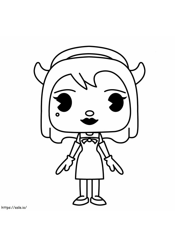 238 Letsdrawkids How To Draw Alice Angel Line coloring page