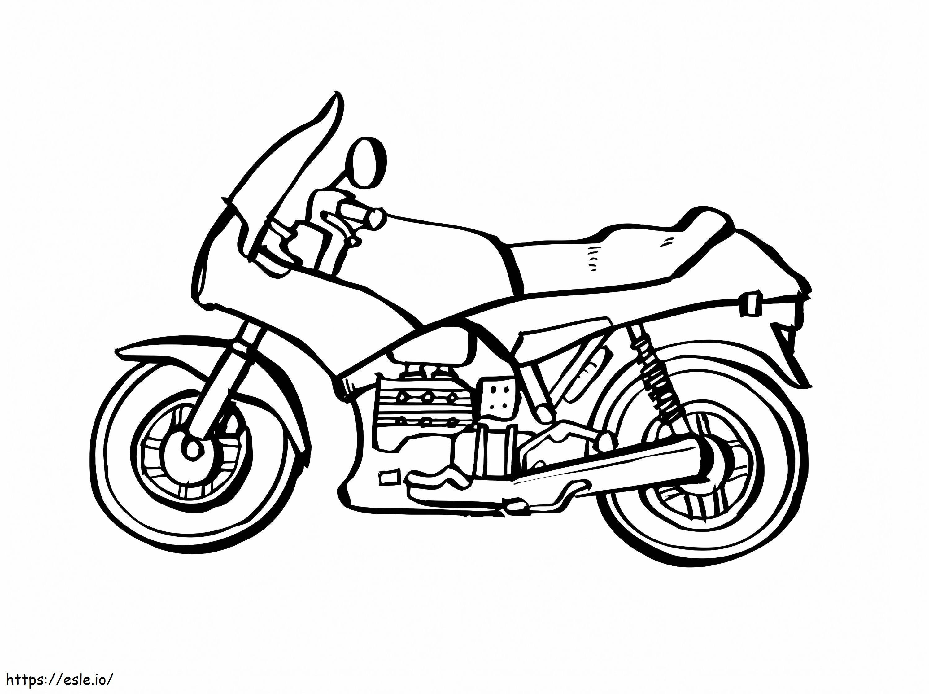 Children'S Motorcycle coloring page