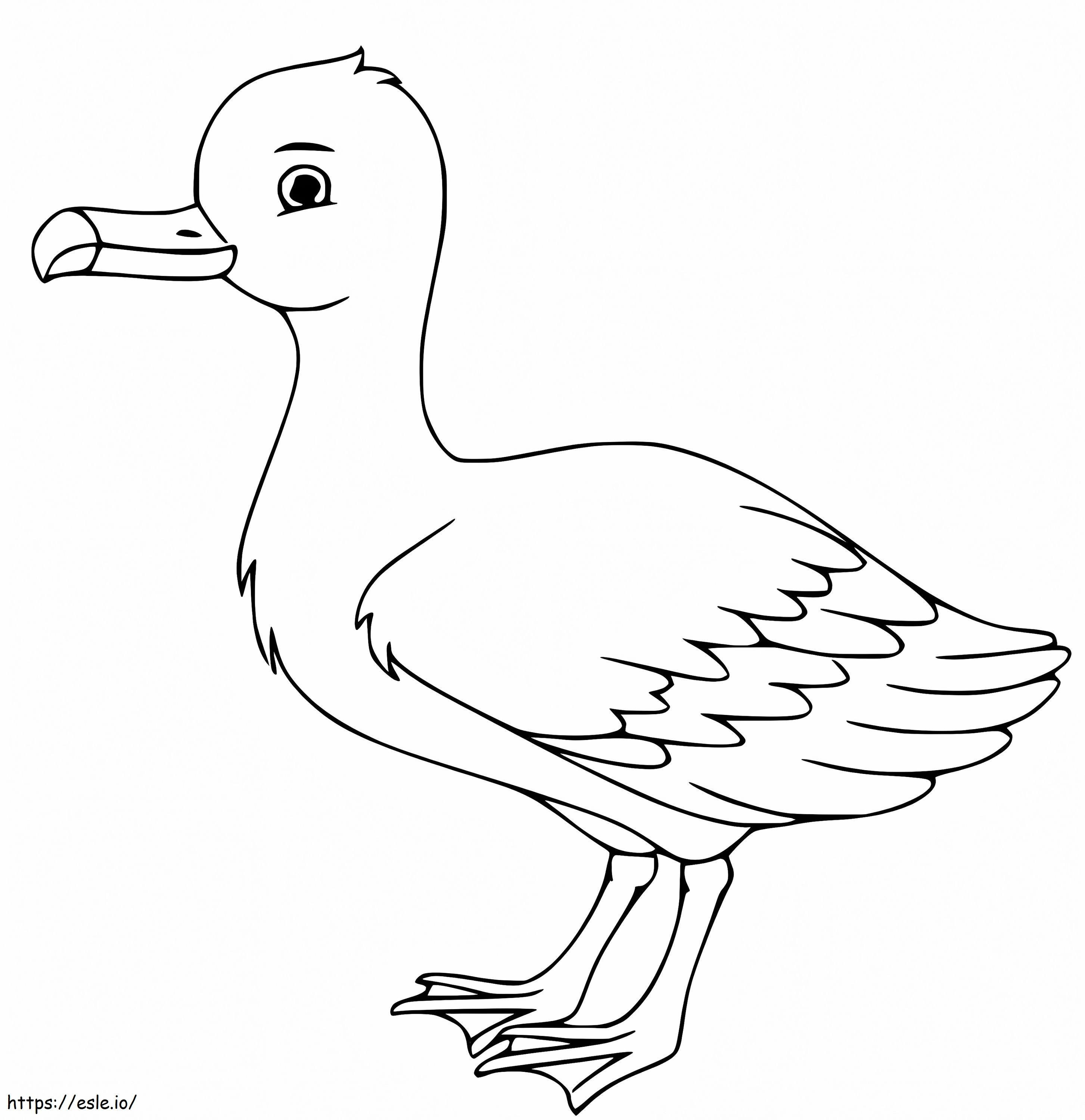 Coloriage Albatros mignon à imprimer dessin