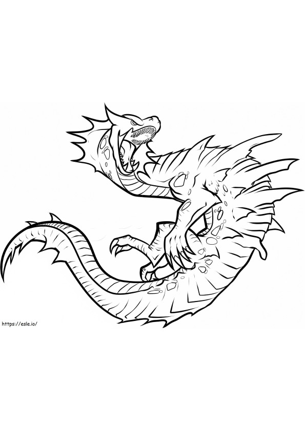 Monster Hunter Lagiacrus coloring page