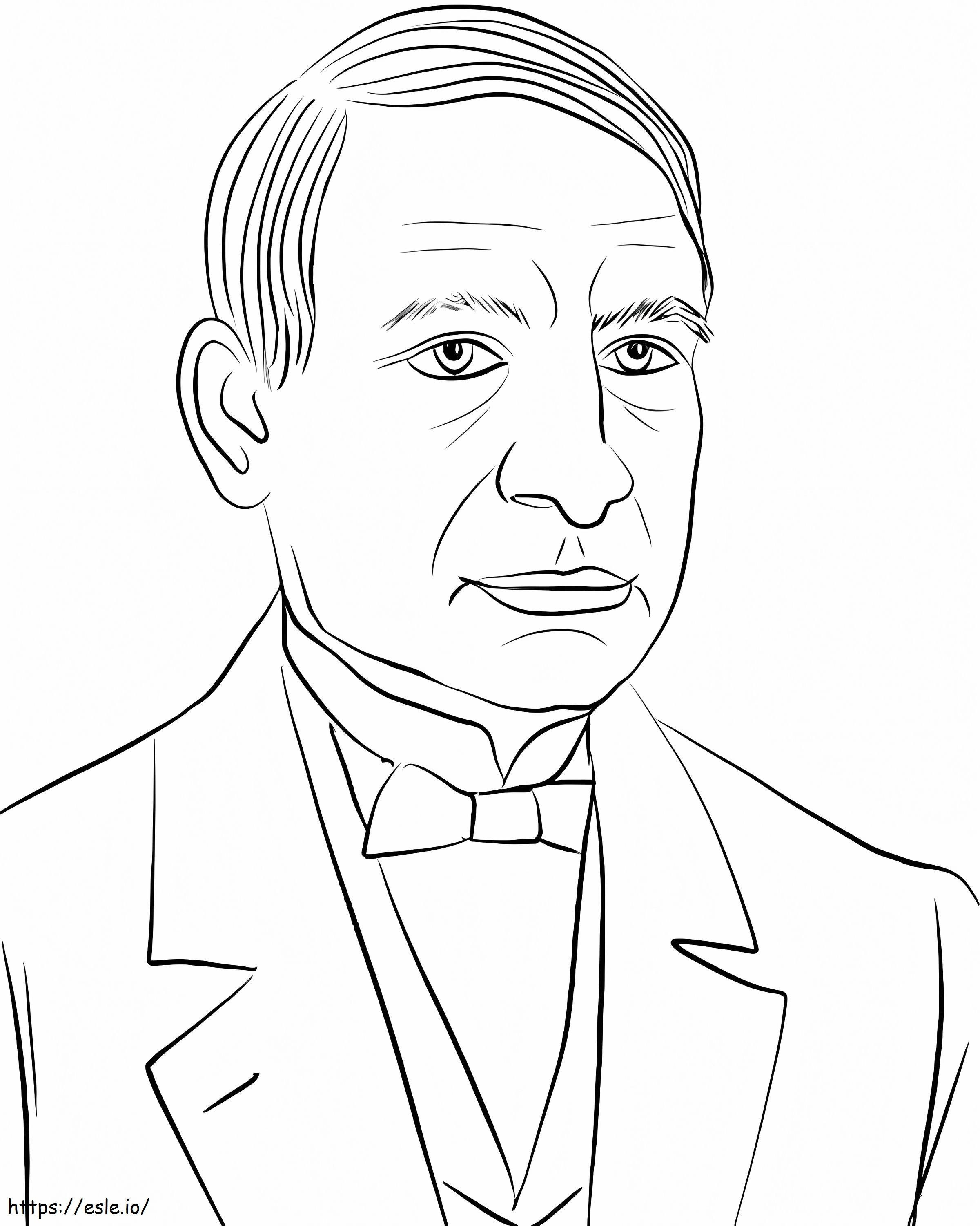 Coloriage Benito Juárez à imprimer dessin