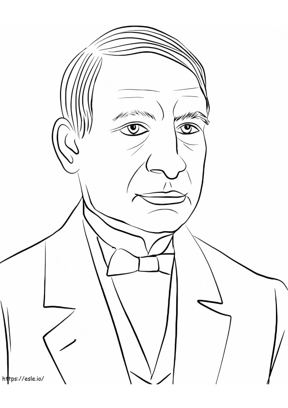 Coloriage Benito Juárez à imprimer dessin