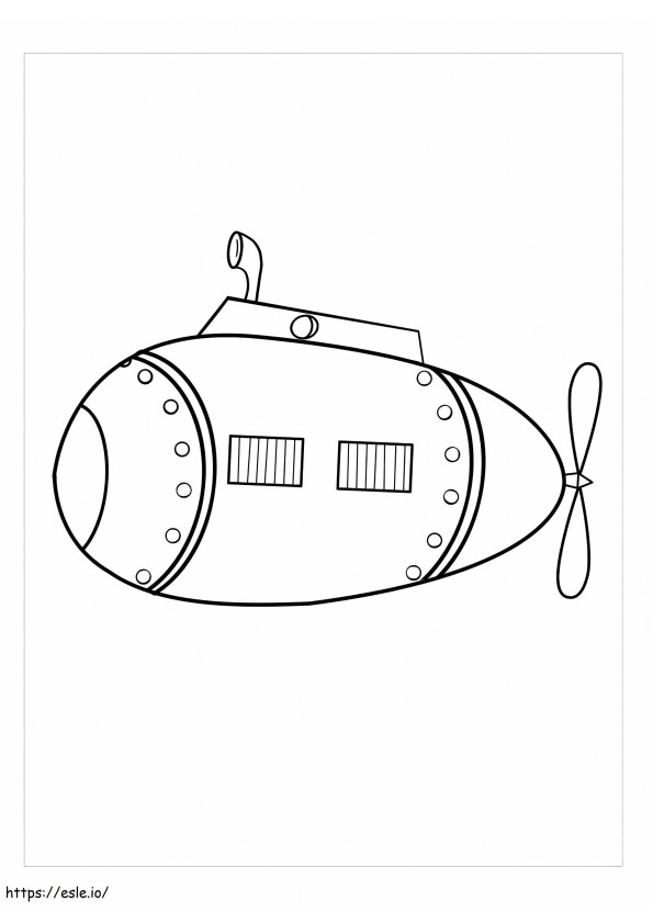 Coloriage Gros sous-marins à imprimer dessin