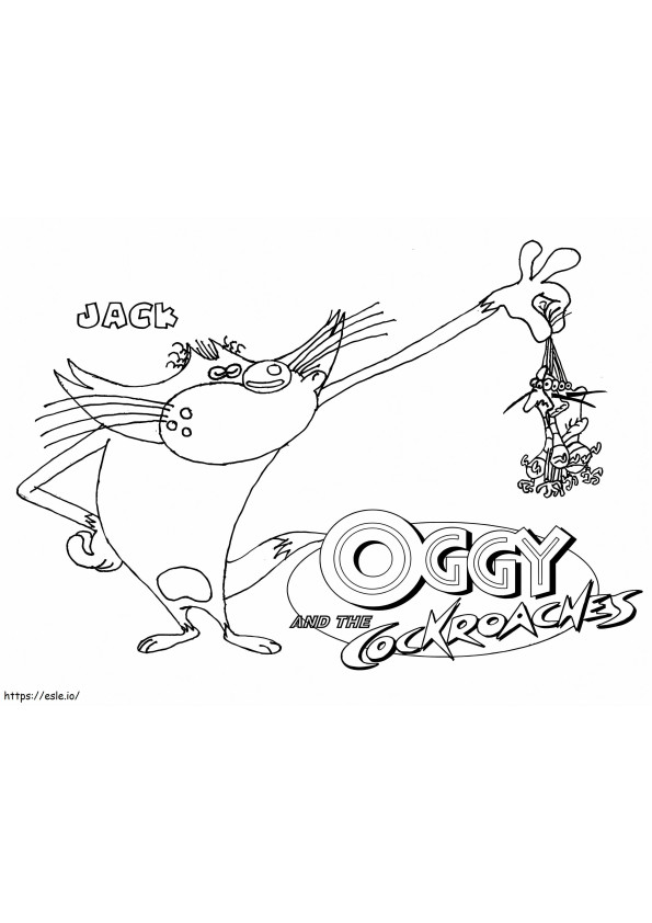 3515 102059 Oggy Cockroaches6 coloring page