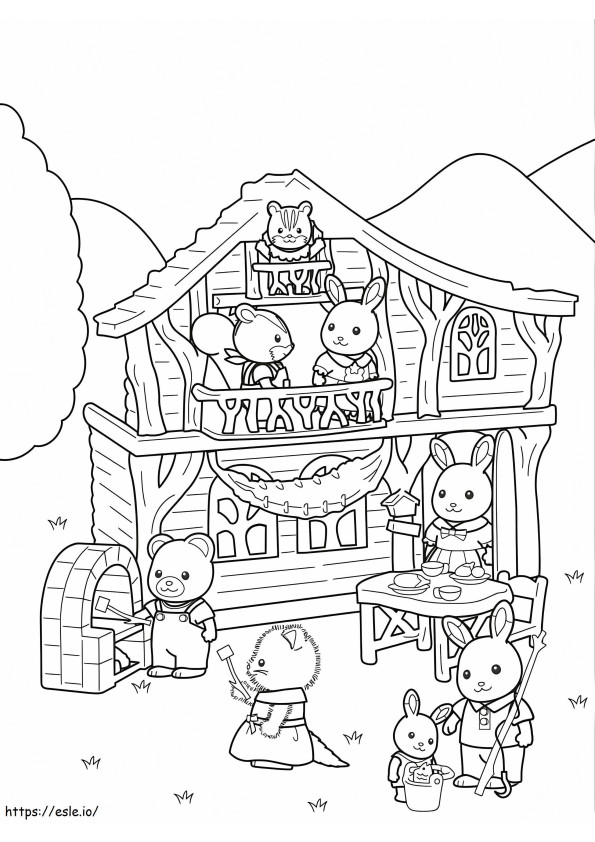 Sylvanian Families 7 coloring page