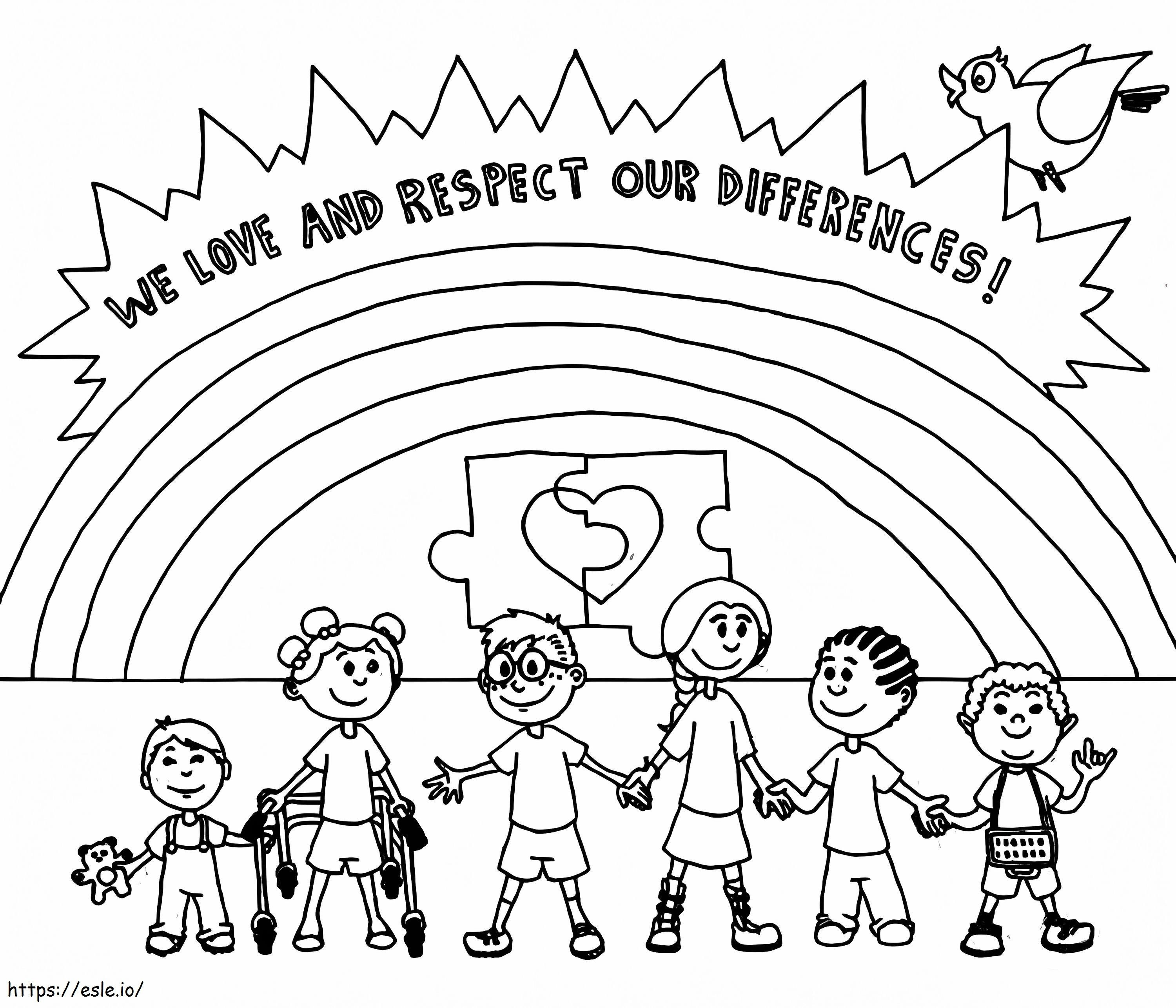Diversity To Color coloring page