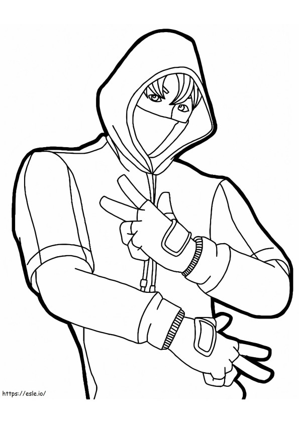 IKONIK Skin From Fortnite coloring page