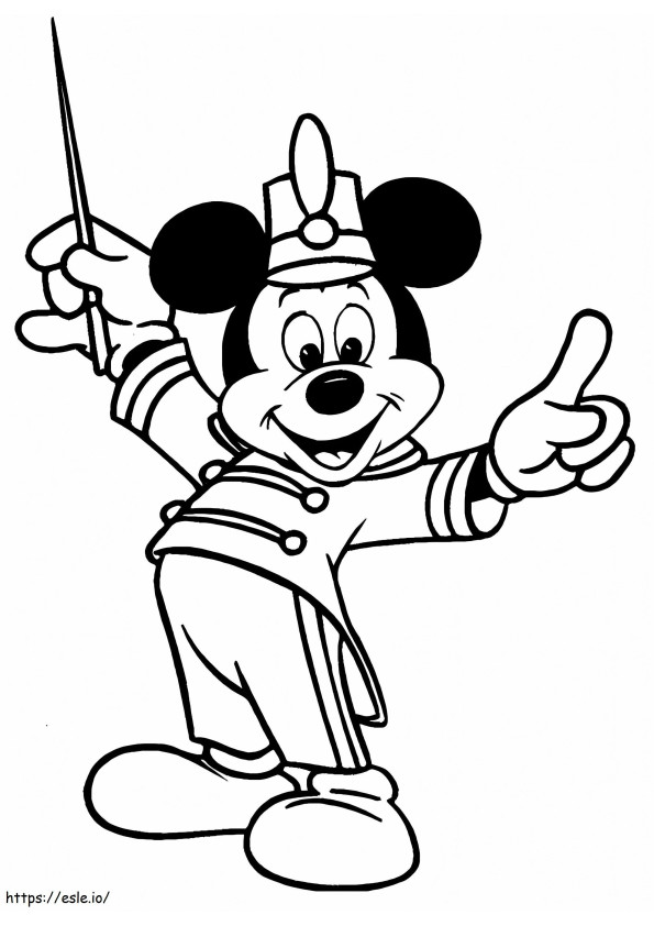 Cool Mickey coloring page