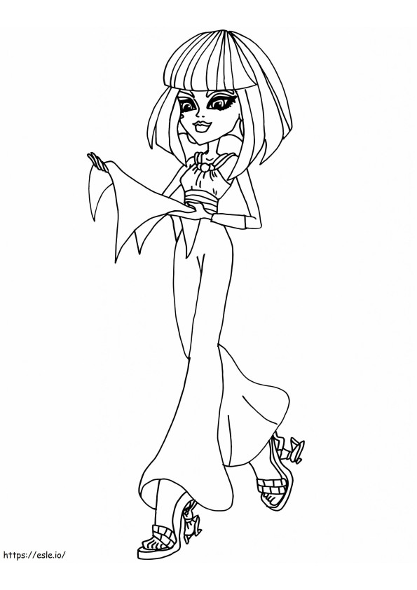 Monster High Cleo De Nile coloring page