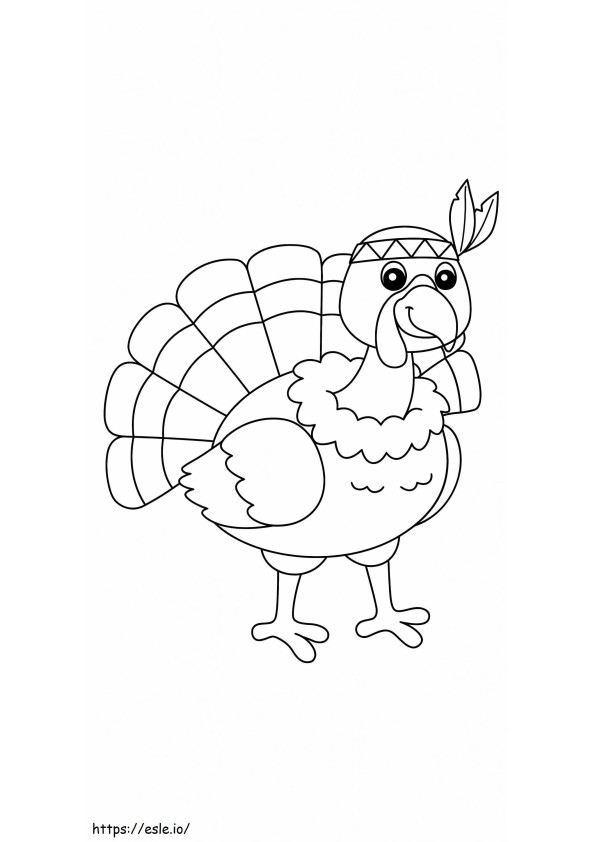 Alter Thanksgiving-Truthahn ausmalbilder