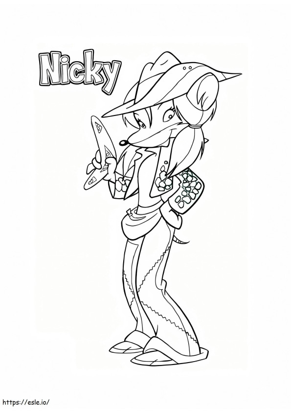 Nicky From Geronimo Stilton coloring page