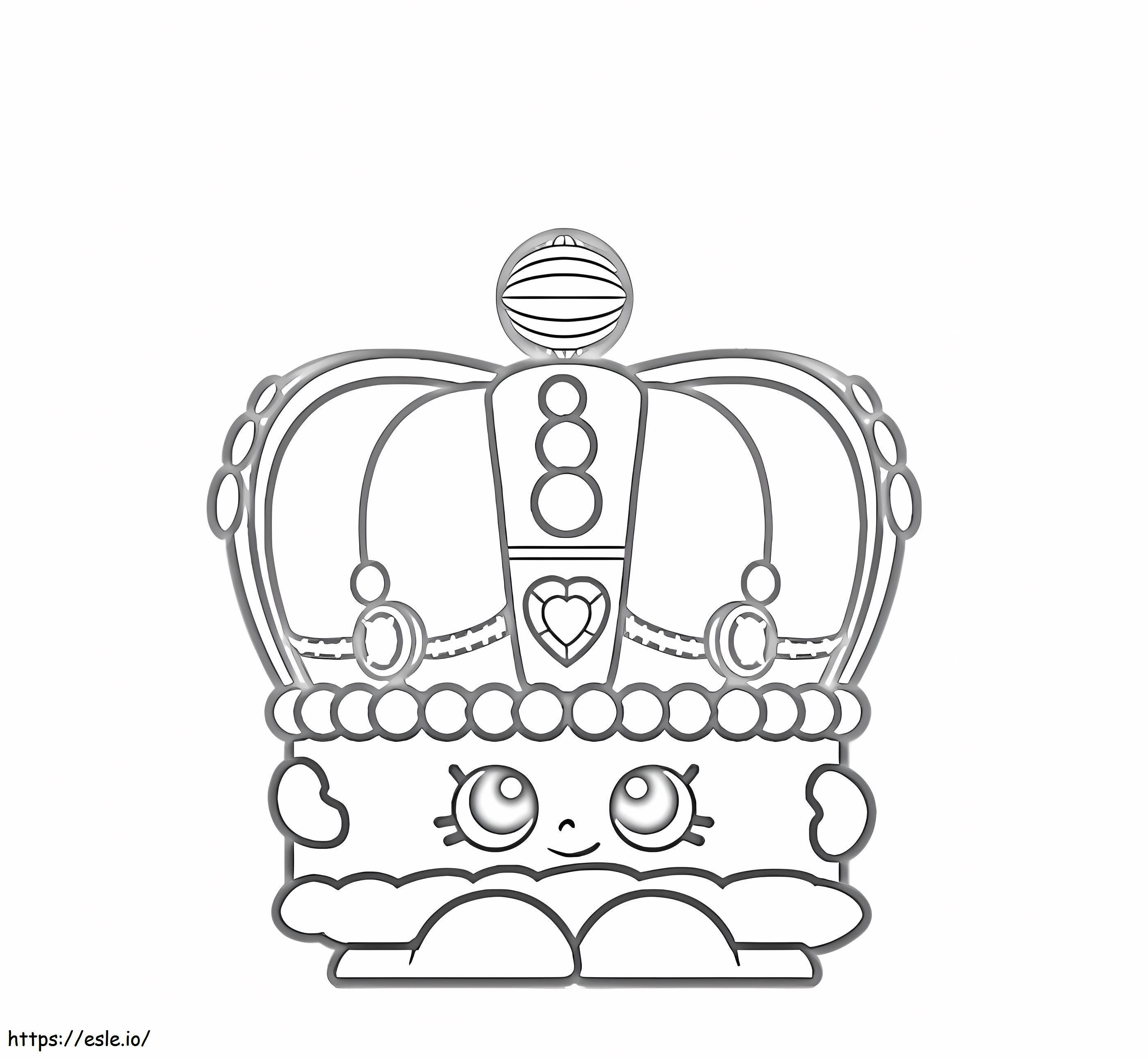 Kingsley Crown Shopkin ausmalbilder